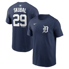 Tarik Skubal Detroit Tigers Home Name & Number T-Shirt Navy | Nike