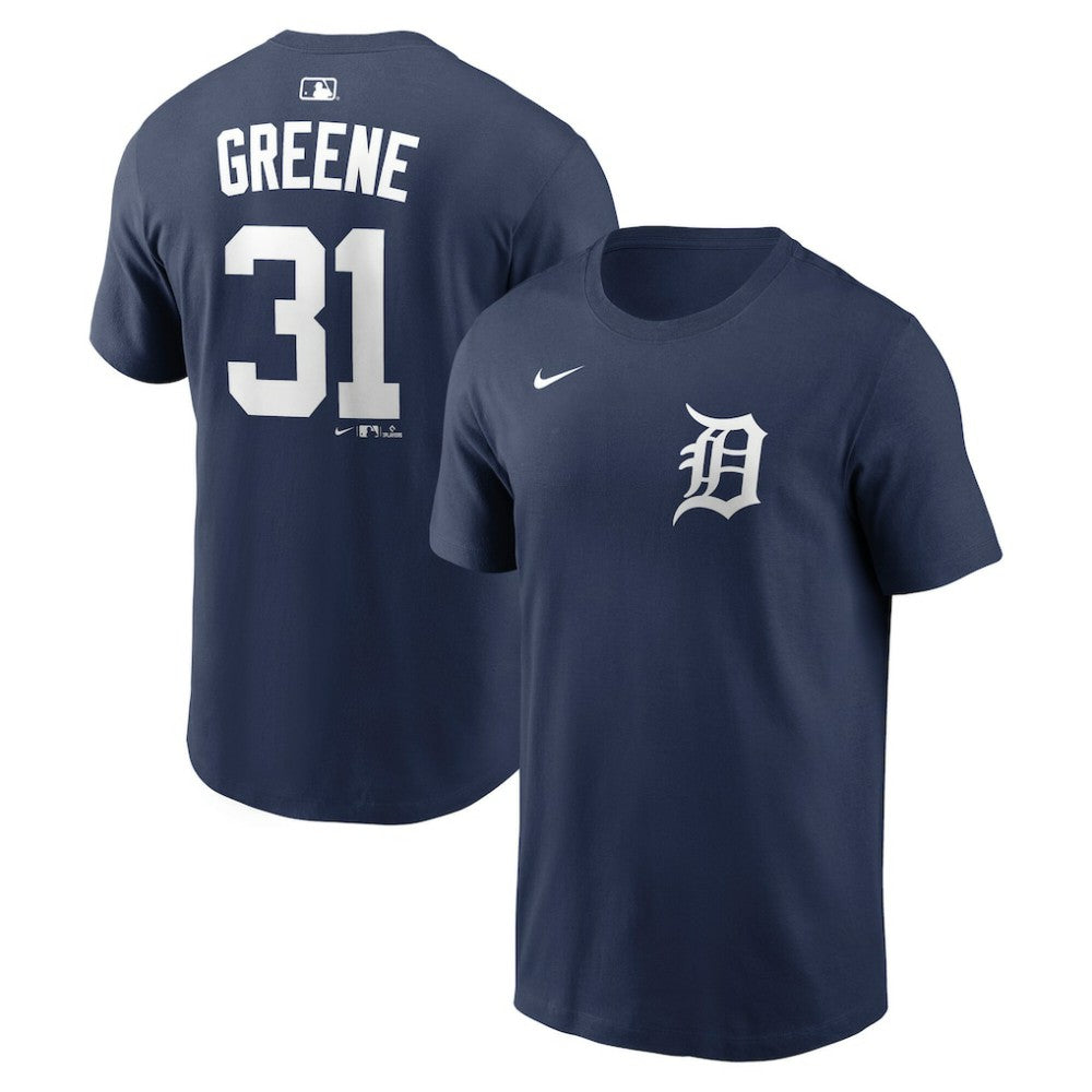 Riley Greene Detroit Tigers Home Name & Number T-Shirt Navy | Nike