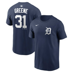 Riley Greene Detroit Tigers Home Name & Number T-Shirt Navy | Nike