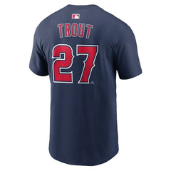 Mike Trout Los Angeles Angels Name & Number T-Shirt Navy | Nike
