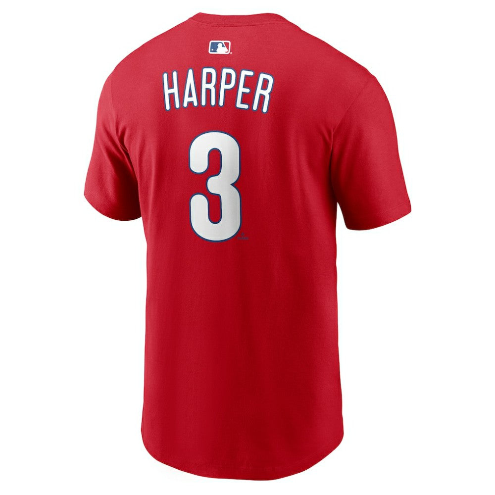 Bryce Harper Philadelphia Phillies  Name & Number T-Shirt Red | Nike