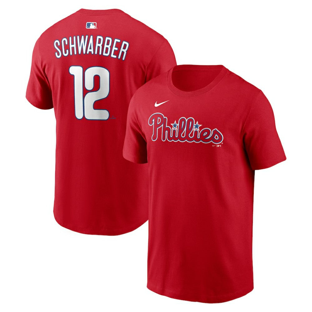 Kyle Schwarber Philadelphia Phillies  Name & Number T-Shirt Red | Nike