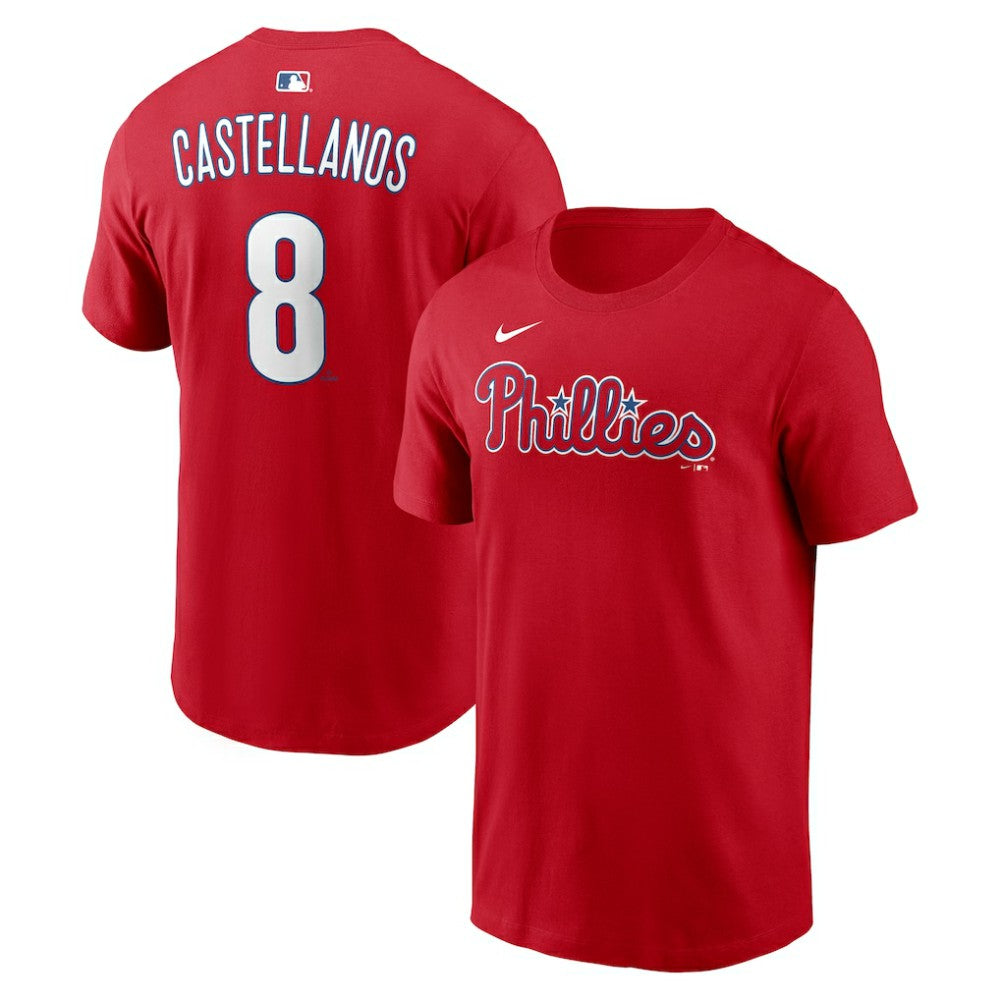 Nick Castellanos Philadelphia Phillies  Name & Number T-Shirt Red | Nike