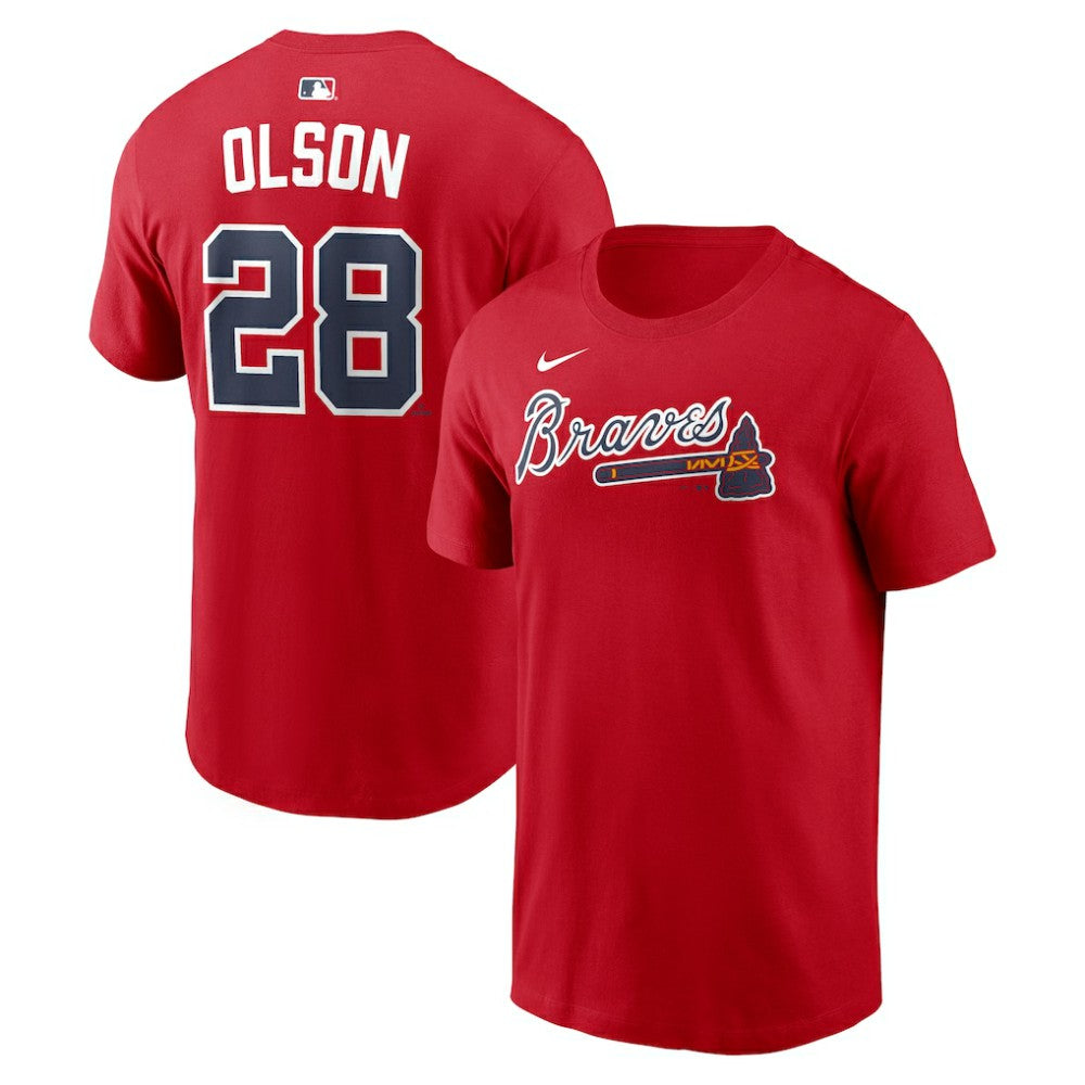 Matt Olson Atlanta Braves Home Name & Number T-Shirt Red | Nike