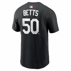 Mookie Betts Los Angeles Dodgers Name & Number T-Shirt Black | Nike