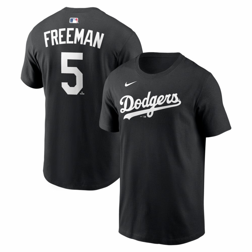 Freddie Freeman Los Angeles Dodgers Name & Number T-Shirt Black | Nike