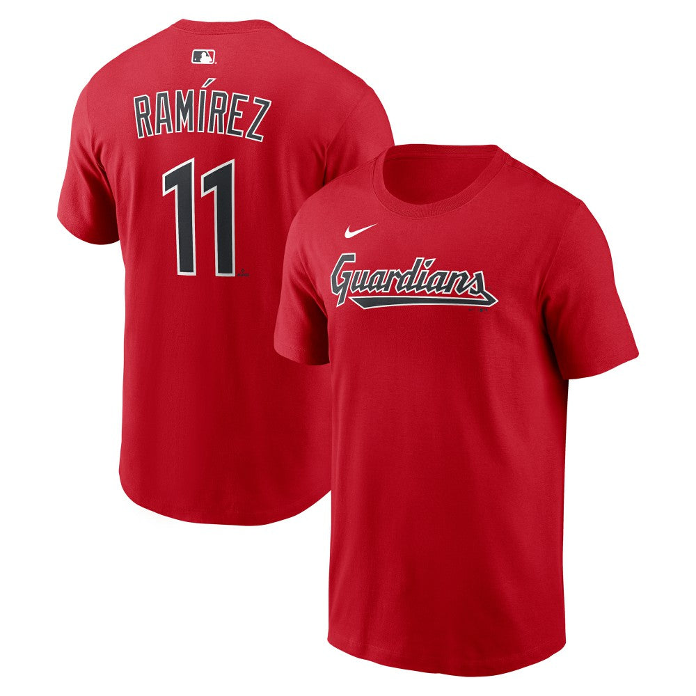 José Ramírez Cleveland Guardians Name & Number T-Shirt Red | Nike