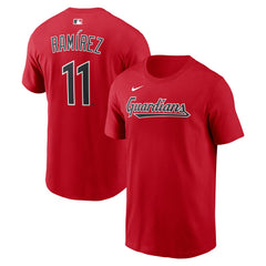 José Ramírez Cleveland Guardians Name & Number T-Shirt Red | Nike