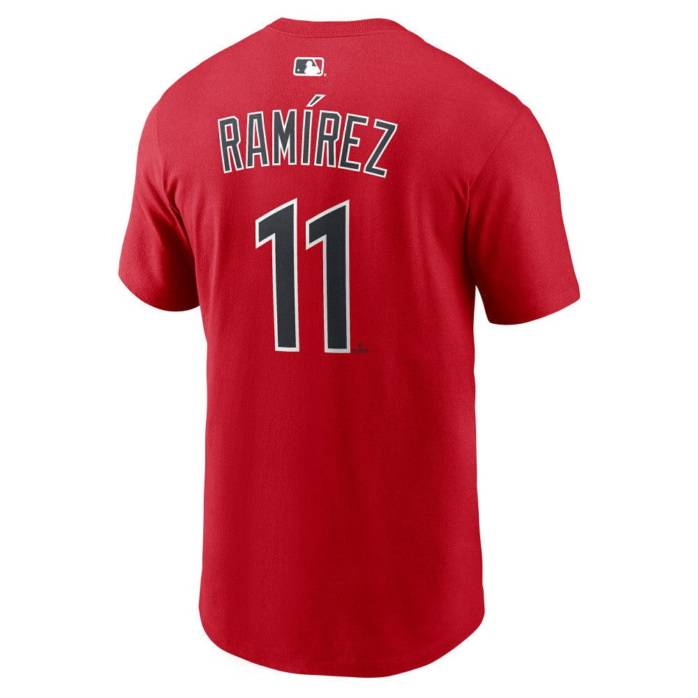 José Ramírez Cleveland Guardians Name & Number T-Shirt Red | Nike