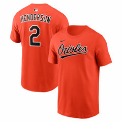 Gunnar Henderson Baltimore Orioles  Name & Number T-Shirt Orange | Nike