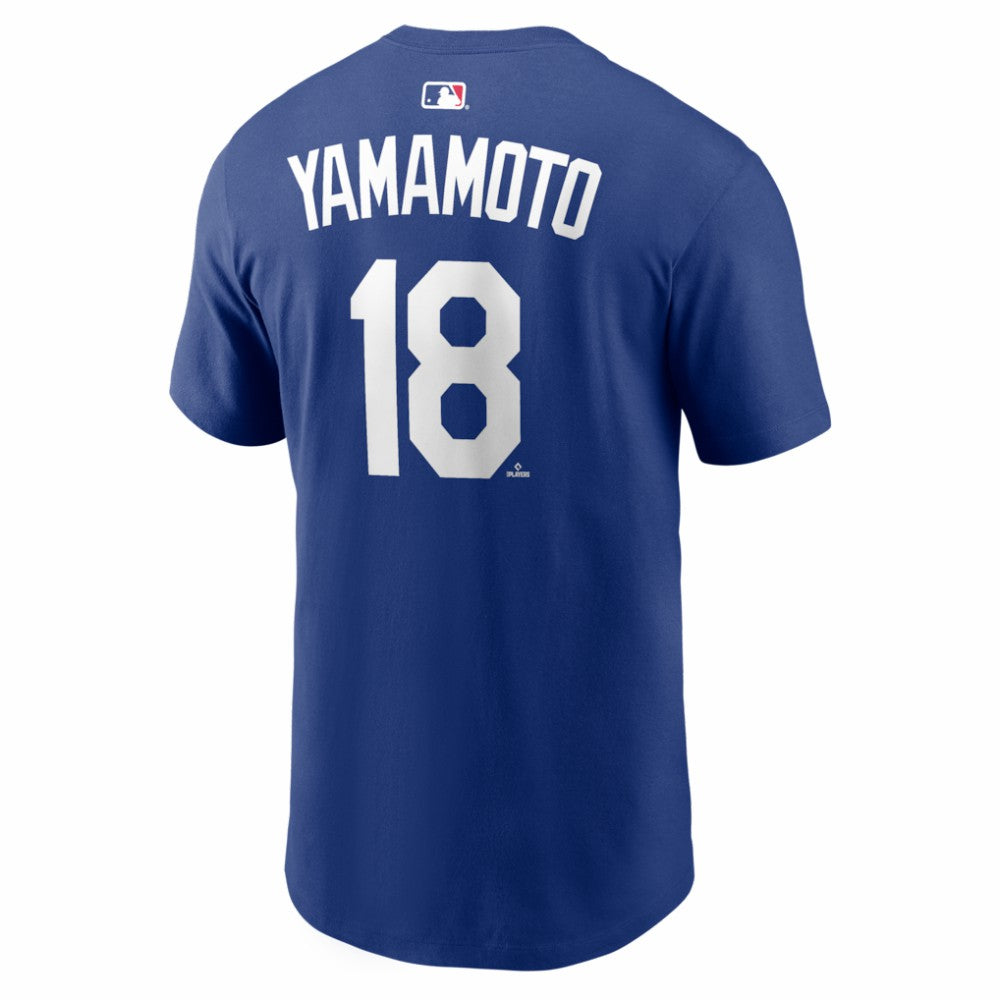 Yoshinobu Yamamoto Los Angeles Dodgers Home Name & Number T-Shirt Royal | Nike