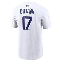 Shohei Ohtani Los Angeles Dodgers Name & Number T-Shirt White | Nike