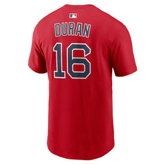 Jarren Duran Boston Red Sox Name & Number T-Shirt Red | Nike