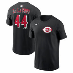 Elly De La Cruz Cincinnati Reds Name & Number T-Shirt Black | Nike