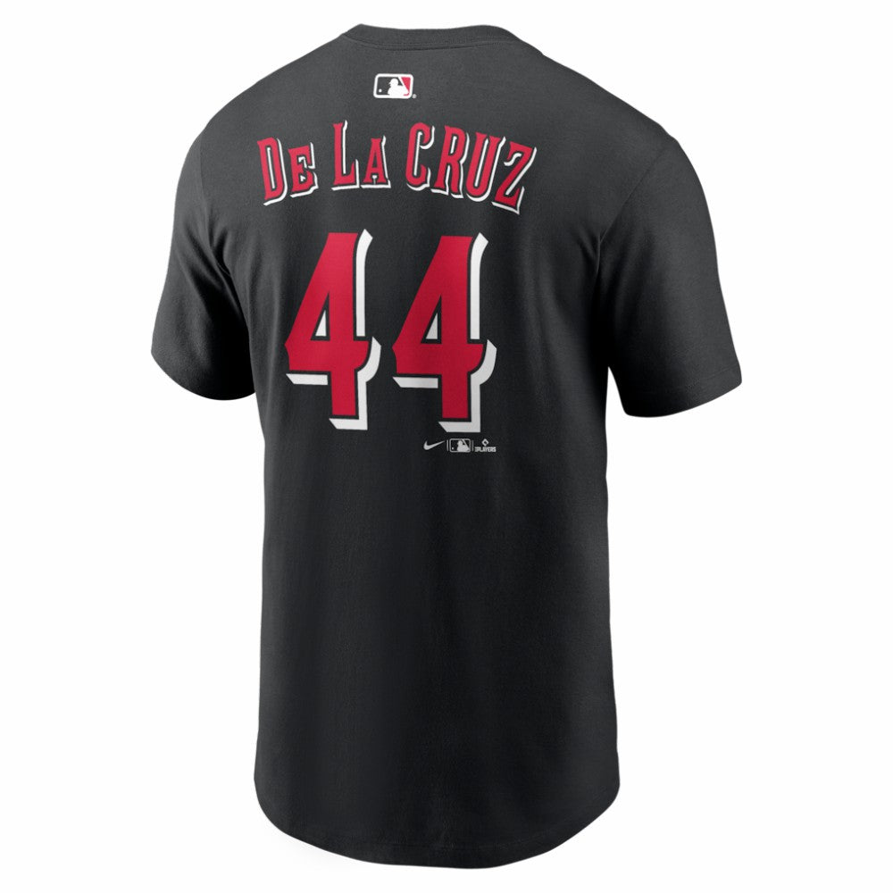 Elly De La Cruz Cincinnati Reds Name & Number T-Shirt Black | Nike