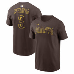 Jackson Merrill San Diego Padres Home Name & Number T-Shirt Brown | Nike
