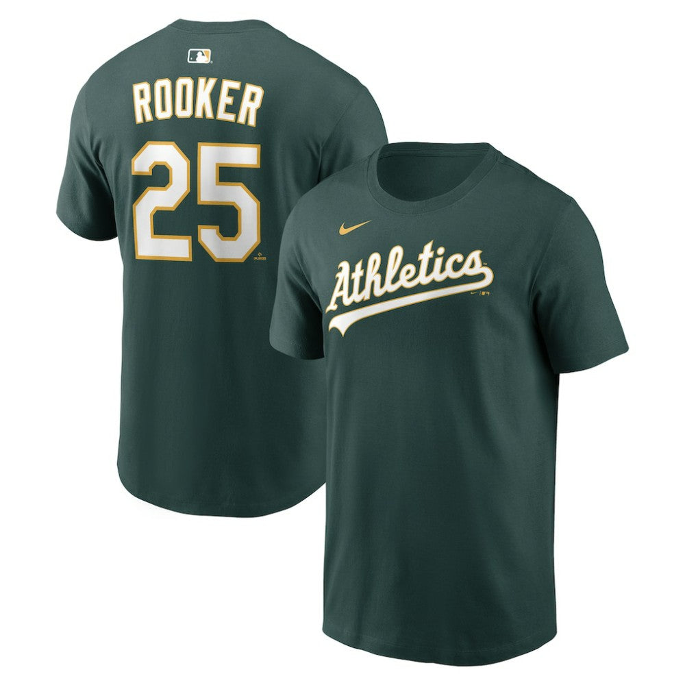 Brent Rooker Athletics Home Name & Number T-Shirt Green | Nike