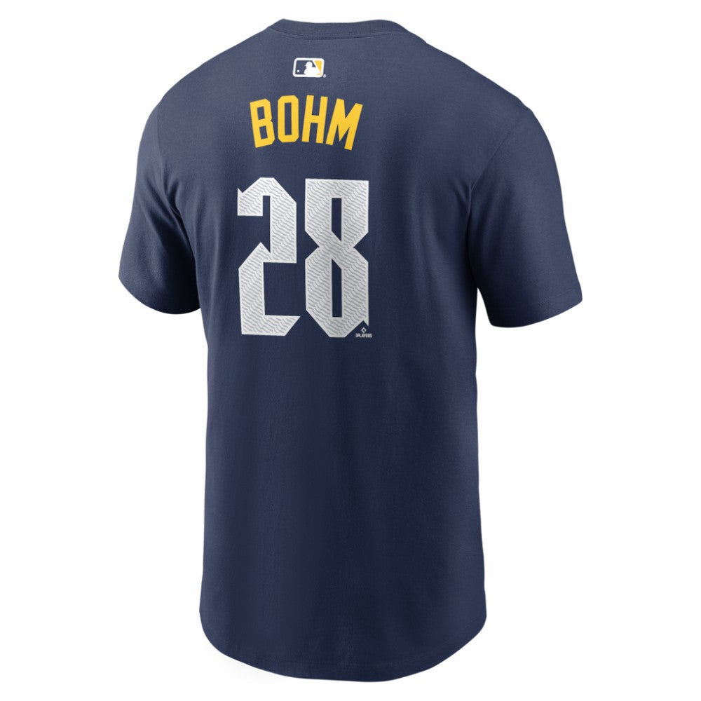 Alec Bohm Philadelphia Phillies City Connect Name & Number T-Shirt Navy | Nike