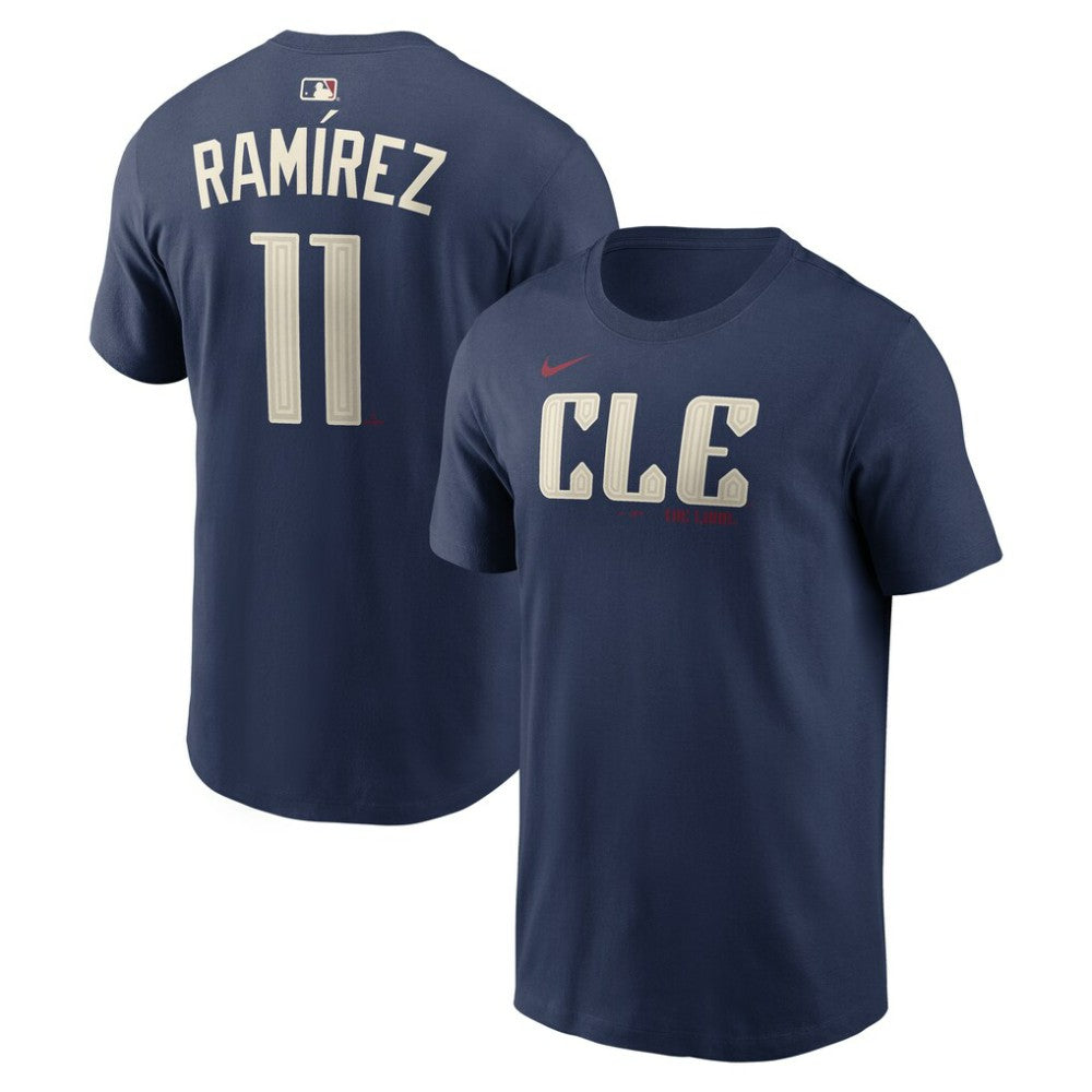 José Ramírez Cleveland Guardians City Connect Name & Number T-Shirt Navy | Nike