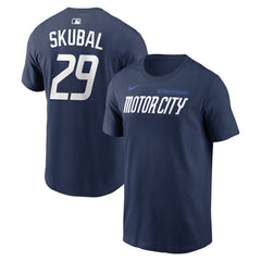 Tarik Skubal Detroit Tigers City Connect Name & Number T-Shirt Navy | Nike