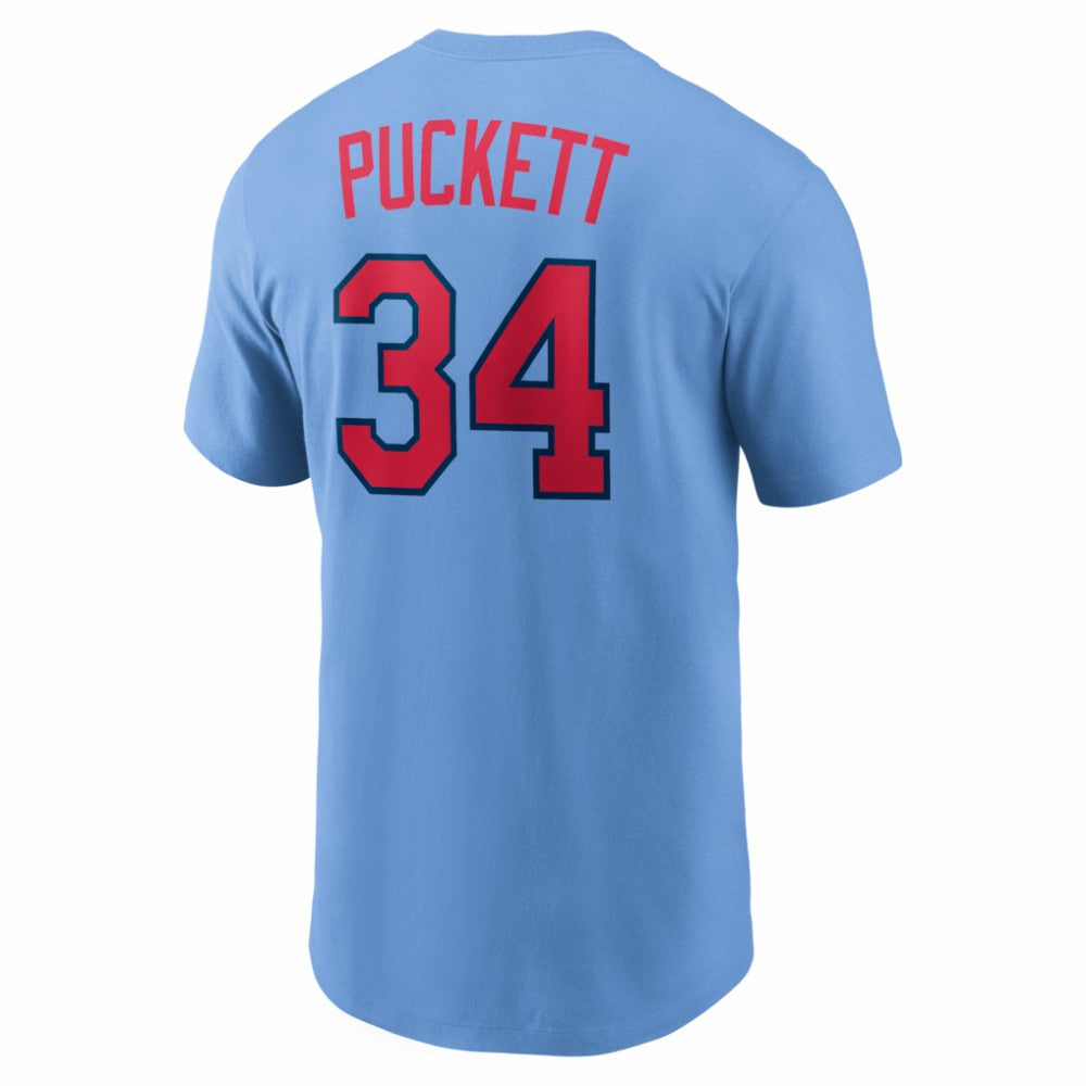 Kirby Puckett Minnesota Twins Cooperstown Collection Name & Number T-Shirt Light Blue | Nike
