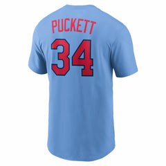Kirby Puckett Minnesota Twins Cooperstown Collection Name & Number T-Shirt Light Blue | Nike