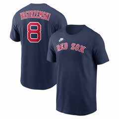 Carl Yastrzemski Boston Red Sox Cooperstown Collection Name & Number T-Shirt Navy | Nike