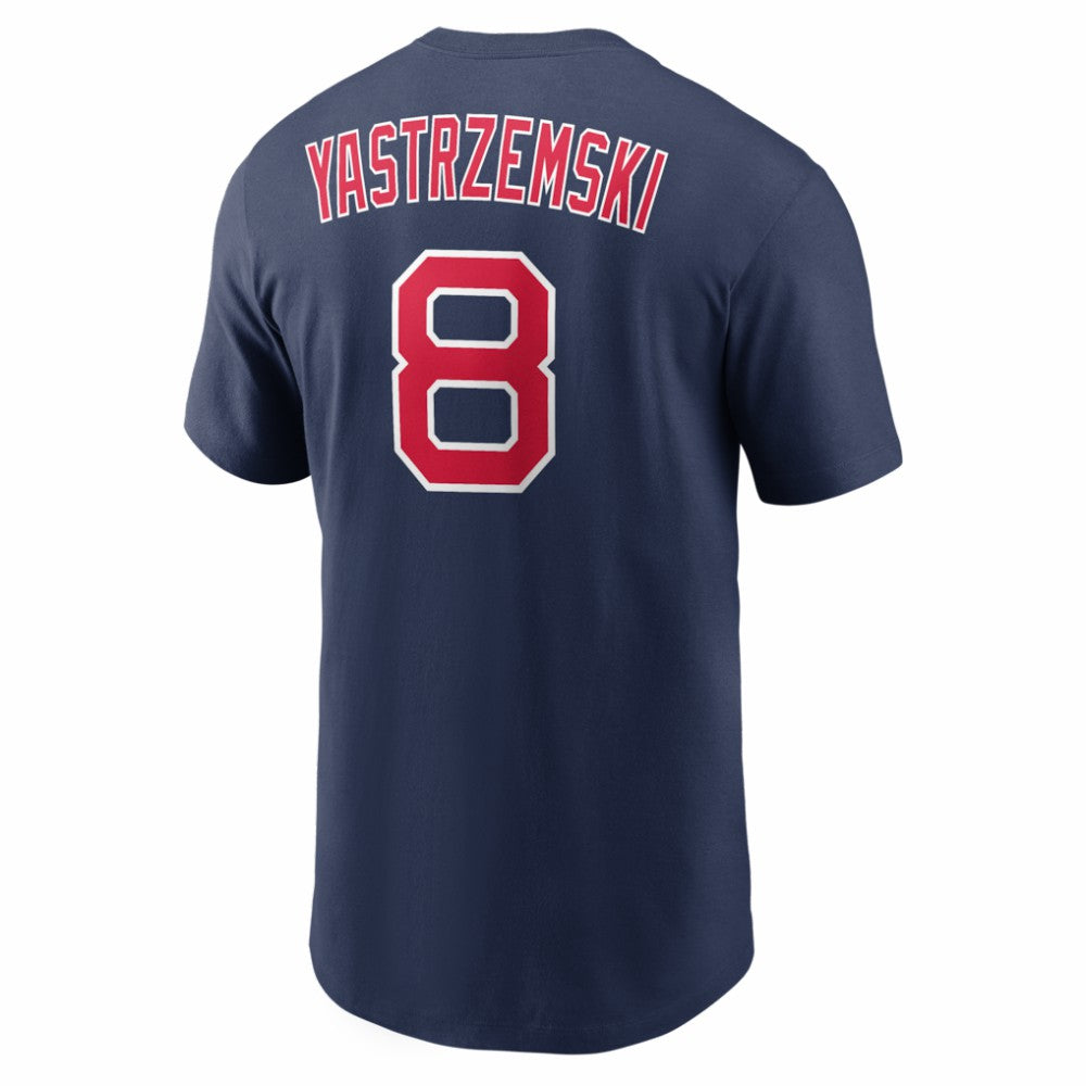 Carl Yastrzemski Boston Red Sox Cooperstown Collection Name & Number T-Shirt Navy | Nike