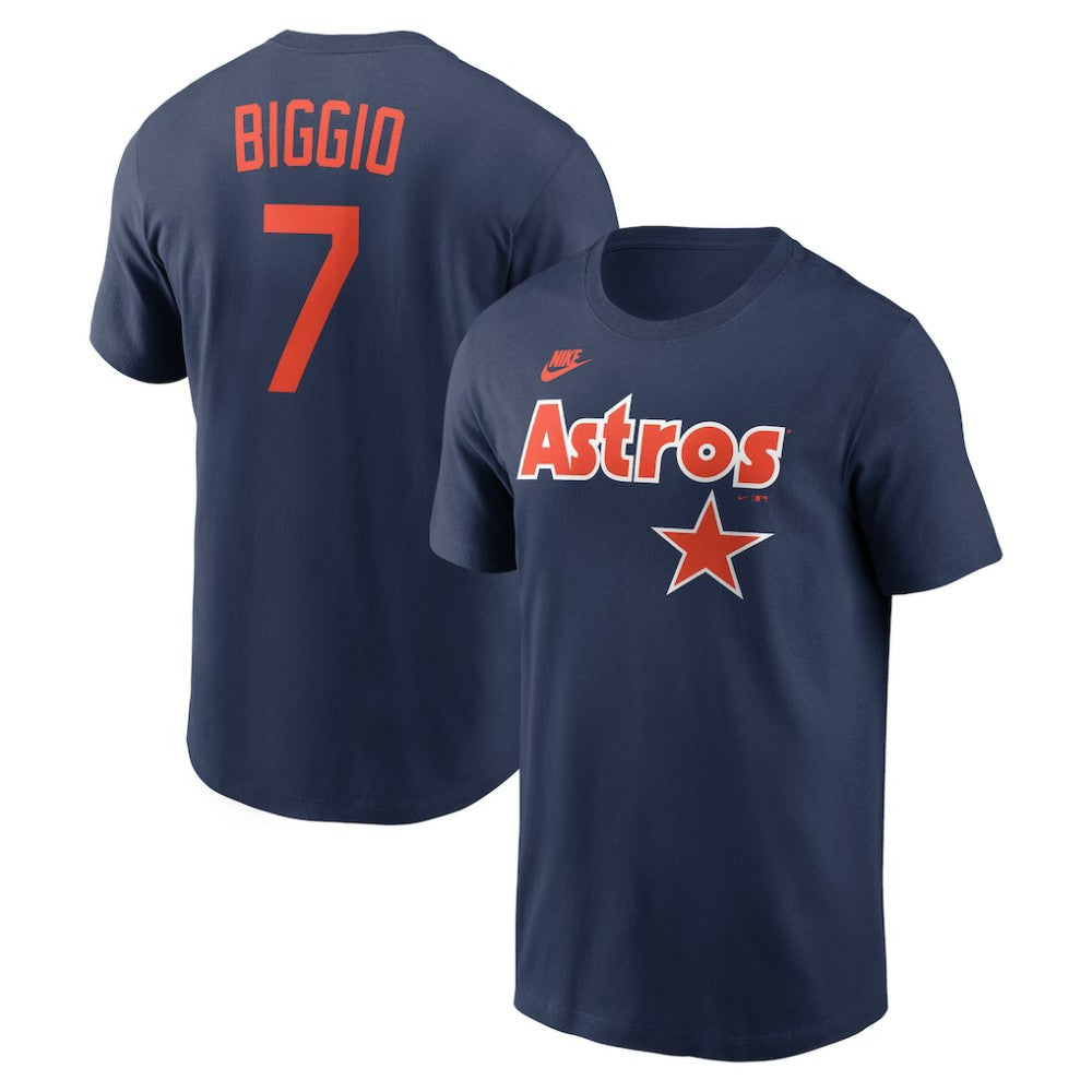 Craig Biggio Houston Astros Cooperstown Collection Name & Number T-Shirt Navy | Nike