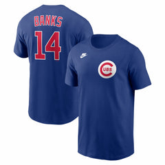 Ernie Banks Chicago Cubs Cooperstown Collection Name & Number T-Shirt Rush Blue | Nike