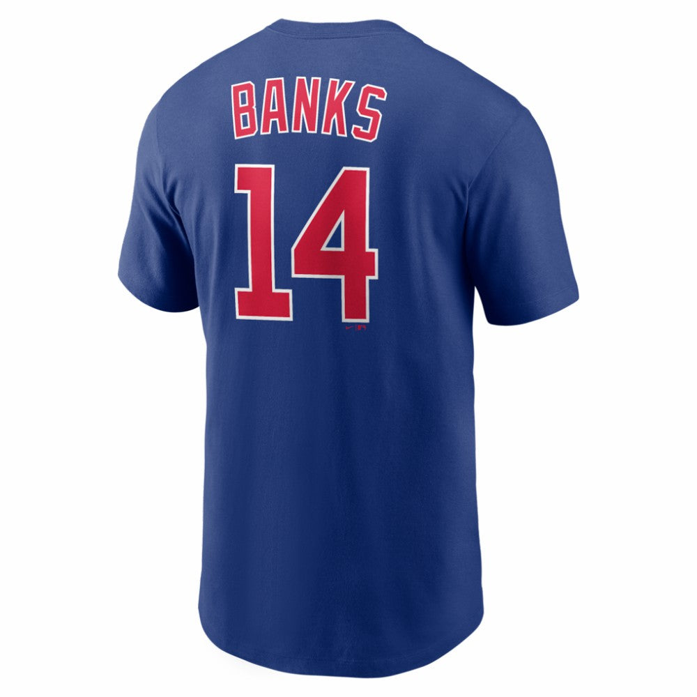 Ernie Banks Chicago Cubs Cooperstown Collection Name & Number T-Shirt Rush Blue | Nike