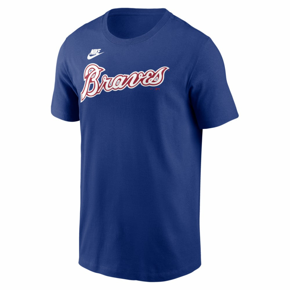 Hank Aaron Atlanta Braves Cooperstown Collection Name & Number T-Shirt Royal | Nike