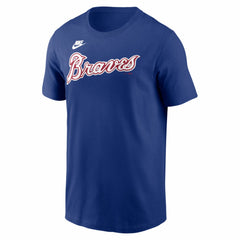 Hank Aaron Atlanta Braves Cooperstown Collection Name & Number T-Shirt Royal | Nike