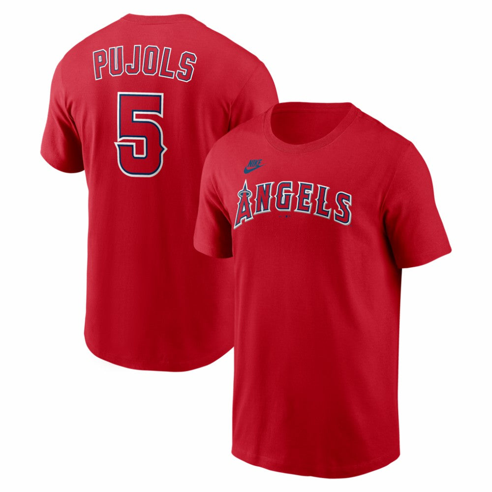 Albert Pujols Los Angeles Angels Cooperstown Collection Name & Number T-Shirt Red | Nike