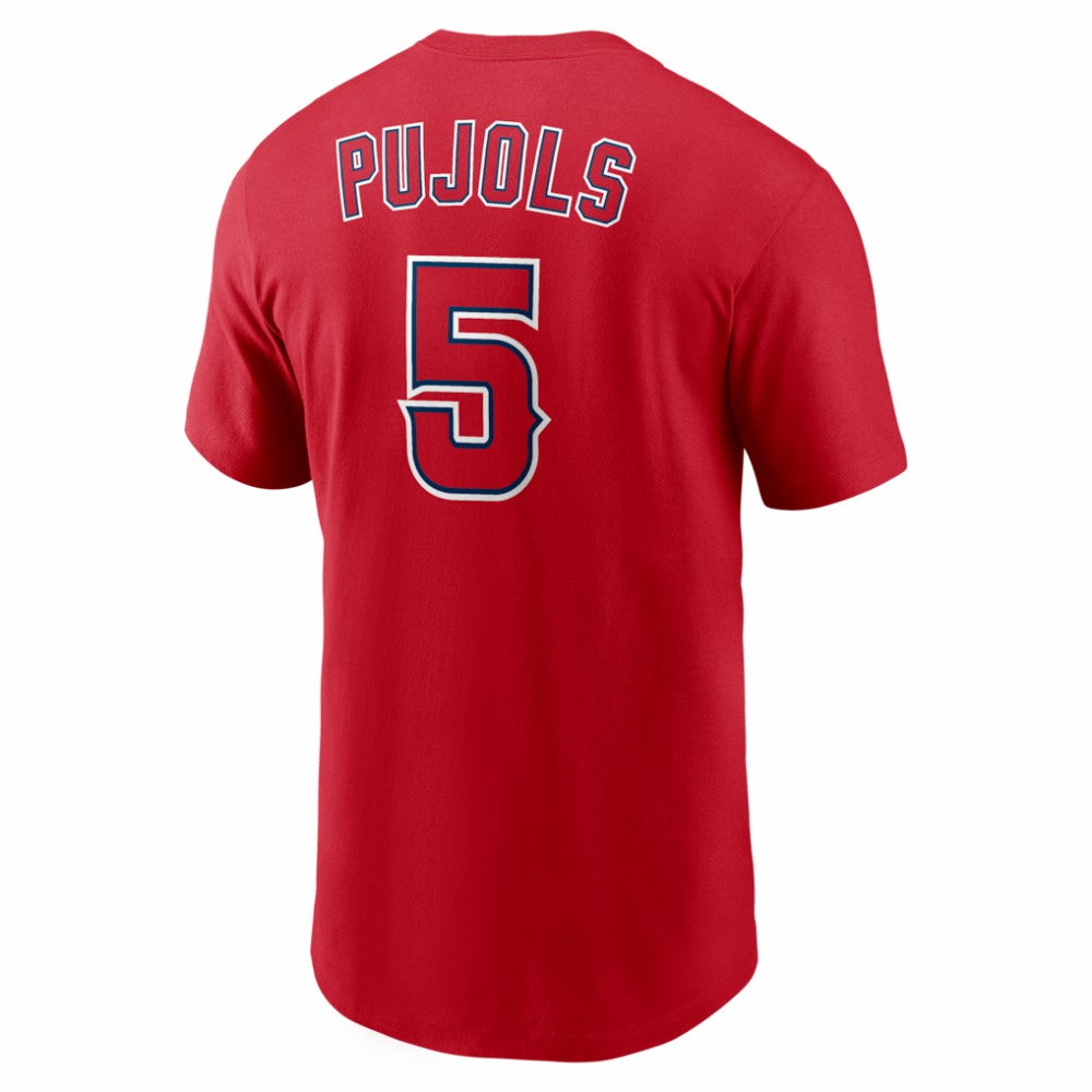 Albert Pujols Los Angeles Angels Cooperstown Collection Name & Number T-Shirt Red | Nike