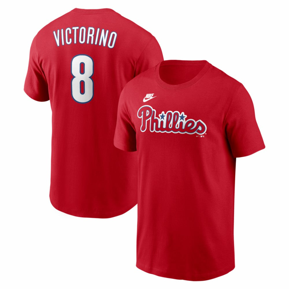 Shane Victorino Philadelphia Phillies Cooperstown Collection Name & Number T-Shirt Red | Nike