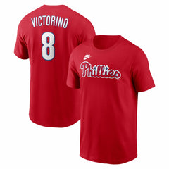 Shane Victorino Philadelphia Phillies Cooperstown Collection Name & Number T-Shirt Red | Nike