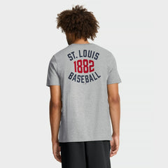 St. Louis Cardinals Cooperstown 2-Hit T-Shirt Heather Gray | Nike