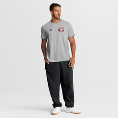 Cincinnati Reds Cooperstown 2-Hit T-Shirt Heather Gray | Nike