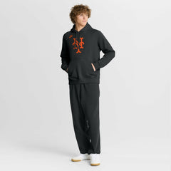 New York Mets Cooperstown Collection Logo Club Hoodie Black | Nike