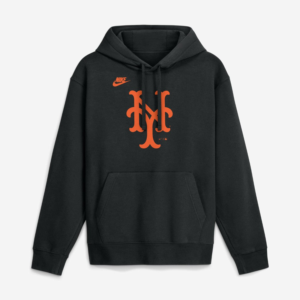 New York Mets Cooperstown Collection Logo Club Hoodie Black | Nike