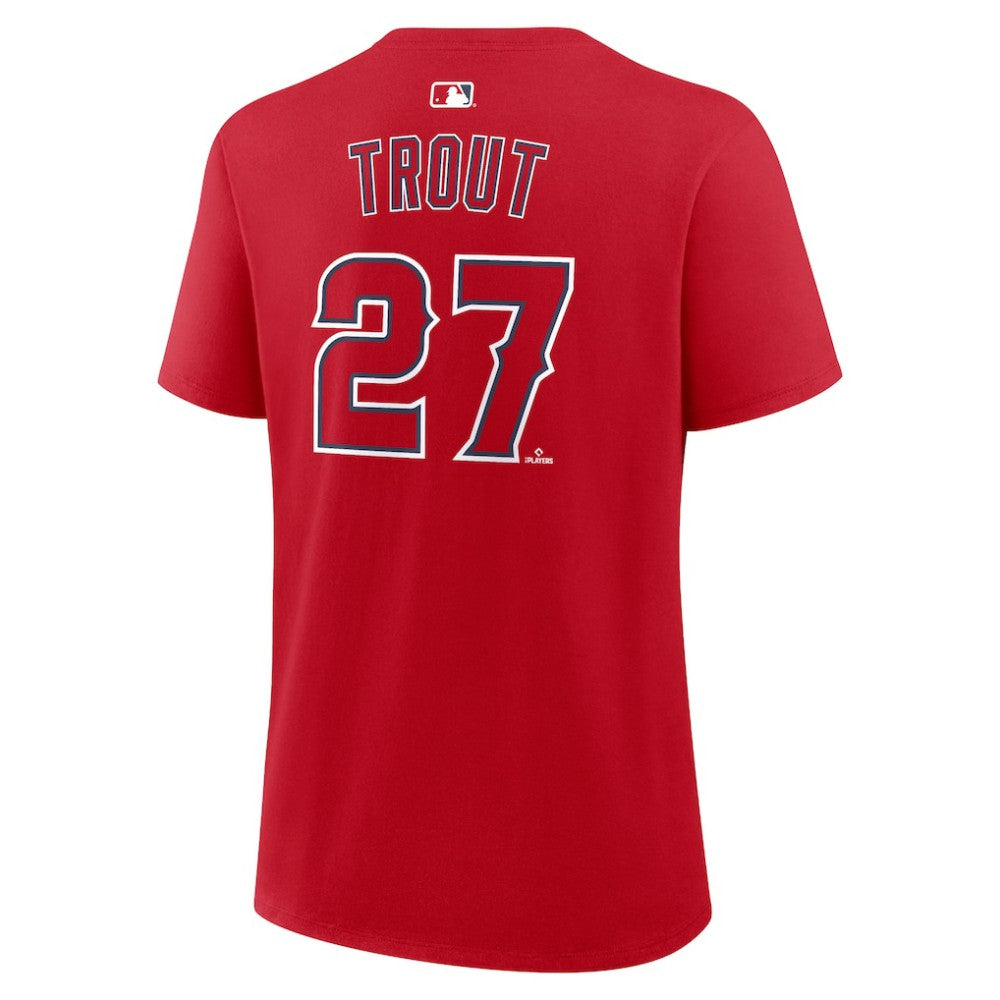 Mike Trout Los Angeles Angels Women's Name & Number T-Shirt Red | Nike