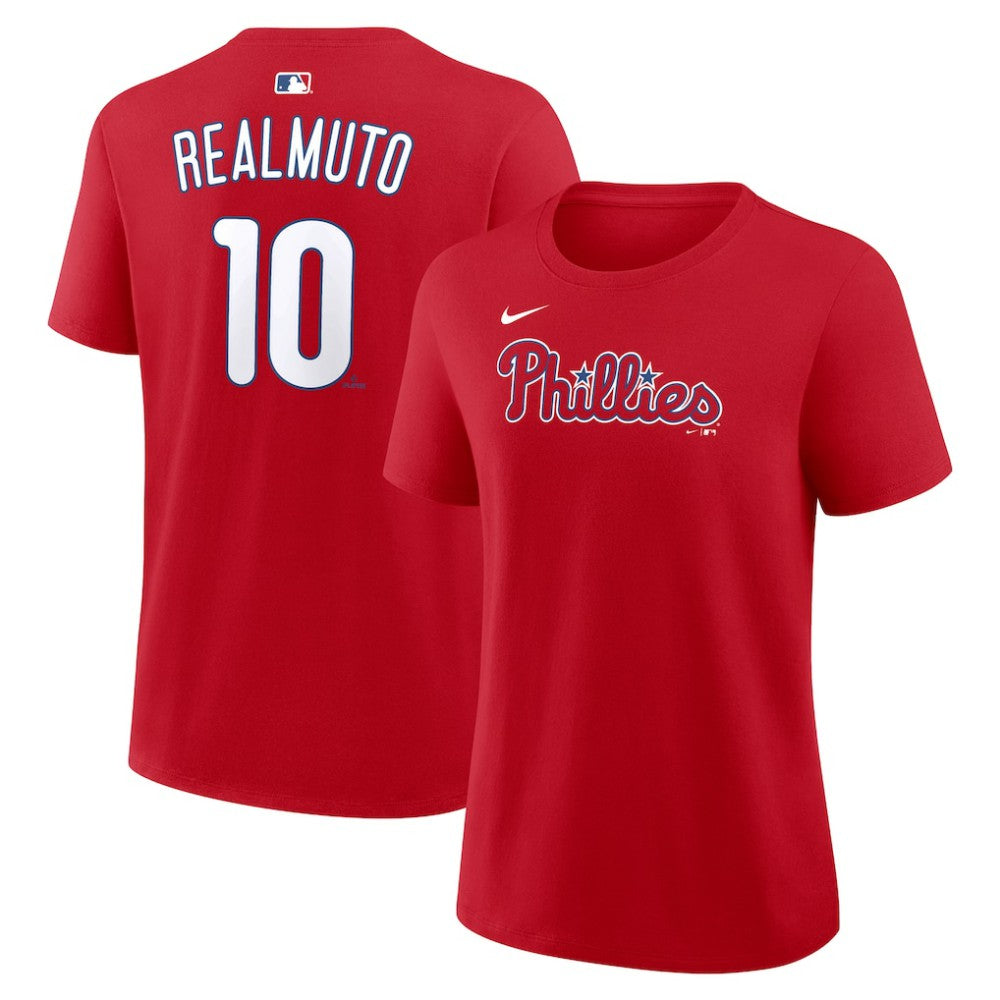 J.T. Realmuto Philadelphia Phillies Women's Name & Number T-Shirt Red | Nike