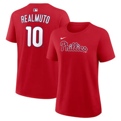 J.T. Realmuto Philadelphia Phillies Women's Name & Number T-Shirt Red | Nike