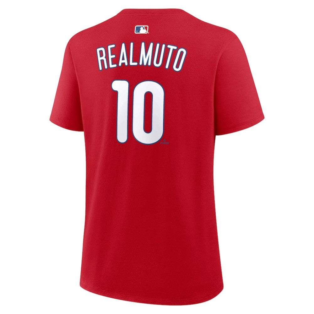 J.T. Realmuto Philadelphia Phillies Women's Name & Number T-Shirt Red | Nike