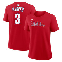 Bryce Harper Philadelphia Phillies Women's Name & Number T-Shirt Red | Nike