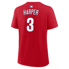 Bryce Harper Philadelphia Phillies Women's Name & Number T-Shirt Red | Nike