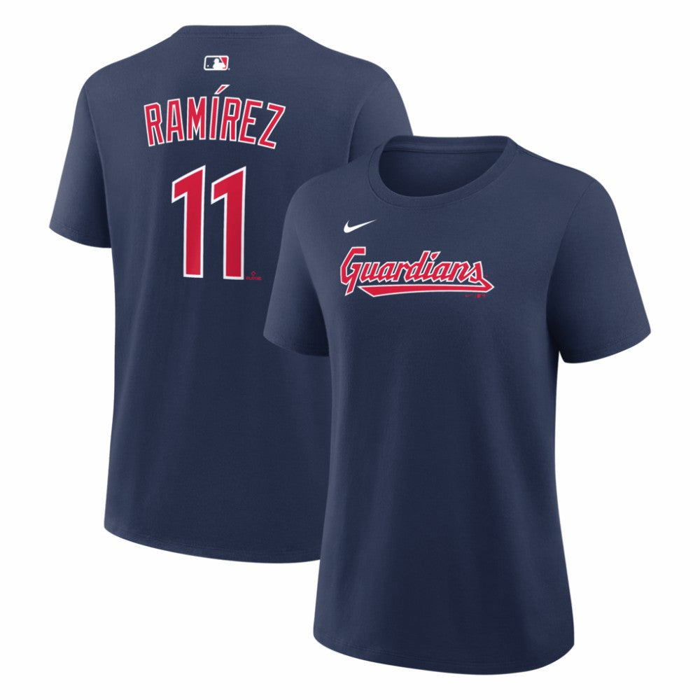 José Ramírez Cleveland Guardians Women's Name & Number T-Shirt Navy | Nike