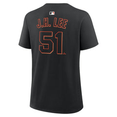 Jung Hoo Lee San Francisco Giants Women's Name & Number T-Shirt Black | Nike