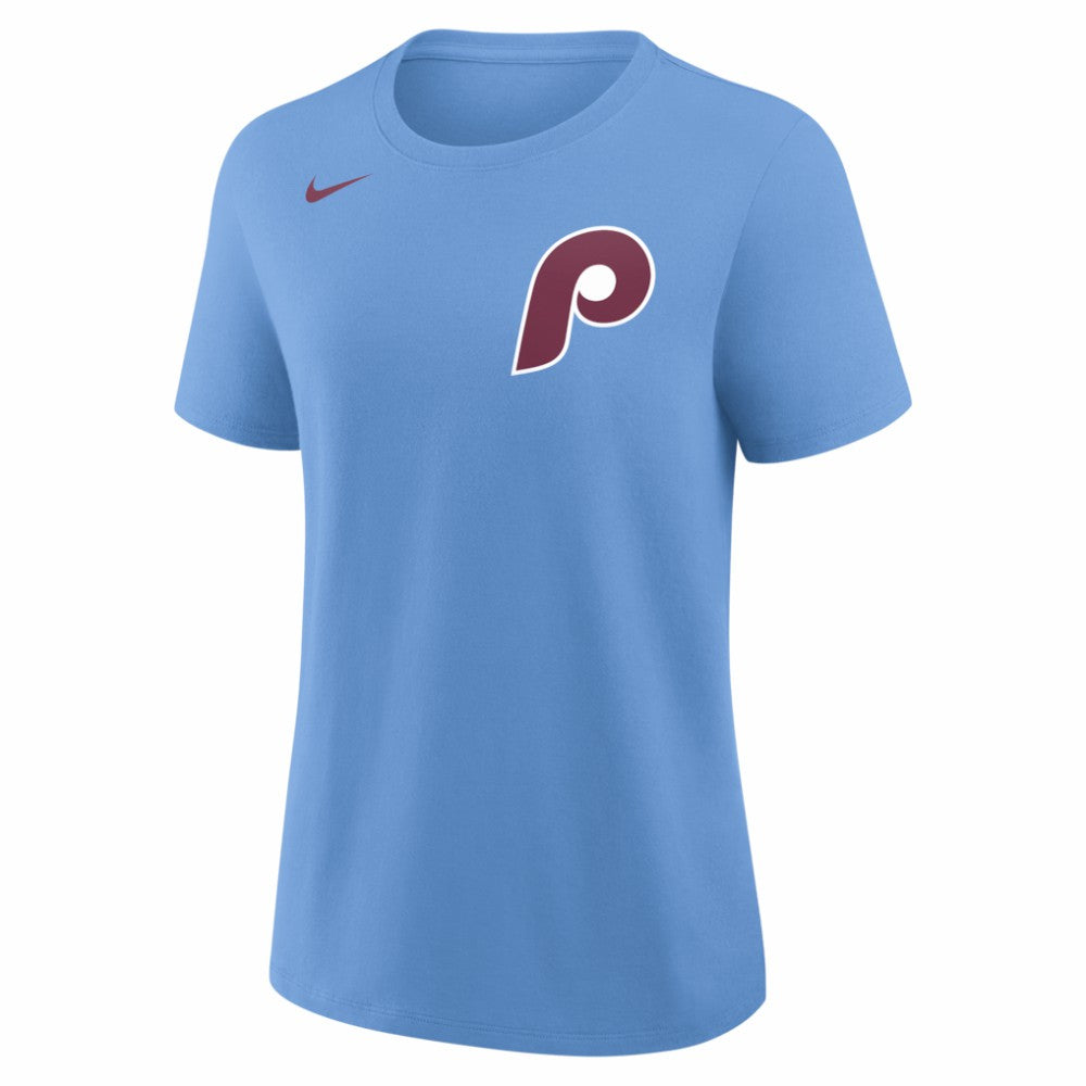 Trea Turner Philadelphia Phillies Women's Name & Number T-Shirt Light Blue | Nike